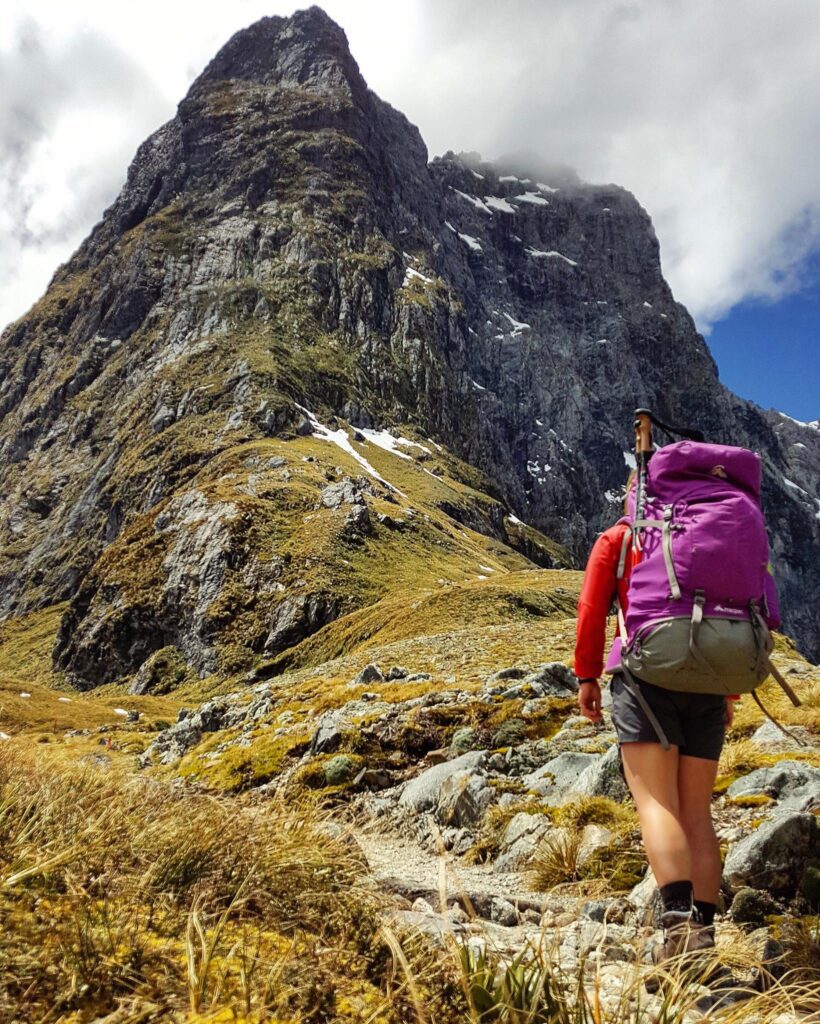 שכבות לבוש טרק בניו -זילנד, מילפורד סאונד, מקינון פאס