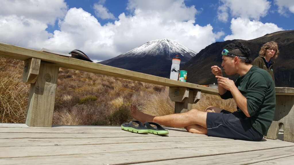 טונגרירו, אוכל, טרק בניו-זילנד