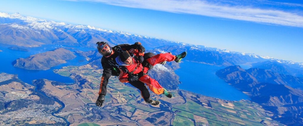 תניחה חופשית בניו זילנד , טאנדם, סקיי דייב