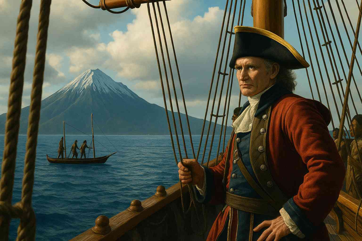 קפטן קוק לחופי ניו זילנד והטראנקי